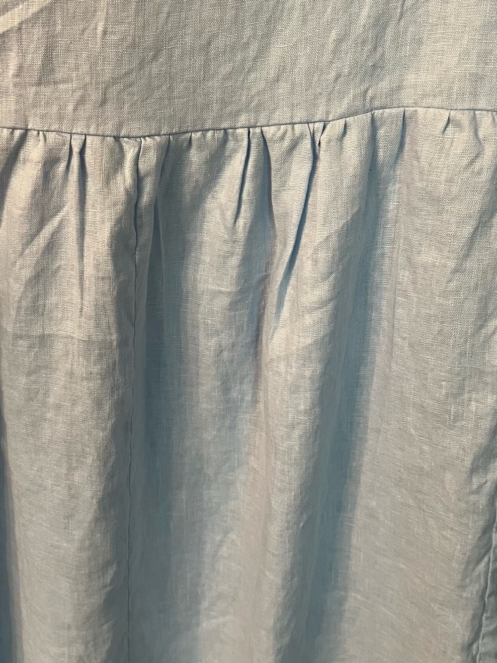 Lintico  Linen Dress Baby Blue Size Small - Picture 9 of 10